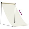 vidaXL Toldo retr&aacute;ctil de tela y acero crema 100x150 cm