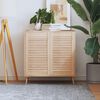 vidaXL Puertas de armario de lamas 2 uds madera de pino 69x39,4 cm
