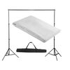 vidaXL Sistema de soporte de tel&oacute;n fondo 300x300 cm blanco