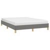 vidaXL Cama sin colch&oacute;n tela gris oscuro 140x190 cm