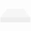 vidaXL Estante flotante de pared 2 uds MDF blanco brillo 50x23x3,8 cm