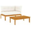 vidaXL 2 pcs Madera de acacia Marr&oacute;n
