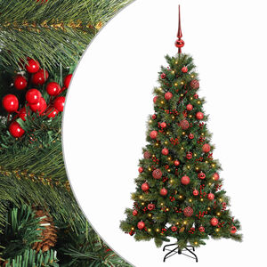 vidaXL &Aacute;rbol de Navidad artificial con bolas 150 cm 150 LED