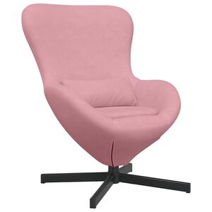 vidaXL Sillón huevo Rosa 63 x 73 x 90 cm Terciopelo