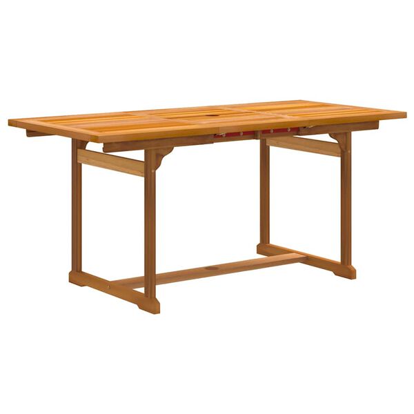 vidaXL Juego comedor de jard&iacute;n 5 pzas madera maciza acacia y textileno