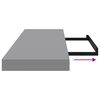 vidaXL Estantes flotantes de pared 4 uds MDF gris 80x23,5x3,8 cm