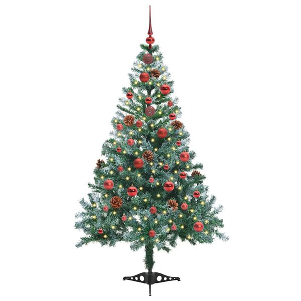 vidaXL &Aacute;rbol de Navidad artificial Verde 150 cm PVC y acero