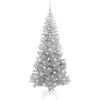 vidaXL &Aacute;rbol de Navidad con 300 LED con soporte Plateado 210 cm PET