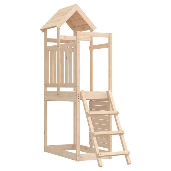 vidaXL Torre de Juego Marr&oacute;n Madera de pino macizo