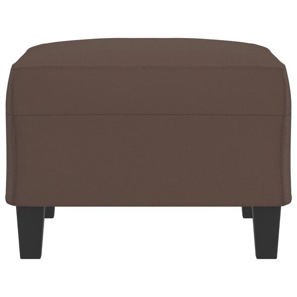 vidaXL Reposapi&eacute;s de cuero sint&eacute;tico marr&oacute;n 70x55x41 cm