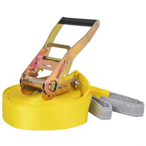 vidaXL Slackline 15 m x 50 mm 150 kg amarillo