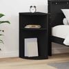 vidaXL Mesa Auxiliar Negro 29,6 x 29,6 x 60 cm Madera de ingenier&iacute;a