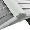 vidaXL Cobertizo para cortac&eacute;sped acero galvanizado gris 92x97x63 cm