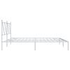 vidaXL Estructura cama sin colchón con cabecero metal blanco 180x200cm