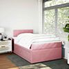 vidaXL Cama box spring con colch&oacute;n terciopelo rosa 120x190 cm