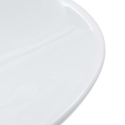 vidaXL Lavabo 58,5x39x14 cm cerámica blanco
