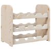 vidaXL Botellero madera maciza de pino 43x25x37 cm