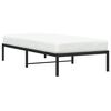 vidaXL Estructura de cama sin colch&oacute;n metal negro 90x200 cm