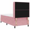 vidaXL Cama tipo Box Spring con colch&oacute;n Rosa 100 x 200 cm Terciopelo