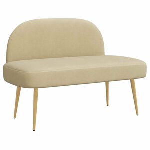 vidaXL Banco tapizado con respaldo Verde gris&aacute;ceo 110 x 60 x 76 cm