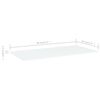 vidaXL Estantes para estantería 8 uds contrachapada blanco 80x30x1,5cm