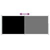 vidaXL Toldo lateral retr&aacute;ctil para patio negro 200x500 cm