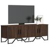 vidaXL Mueble de TV madera de ingeniería marrón roble 122x34x41 cm