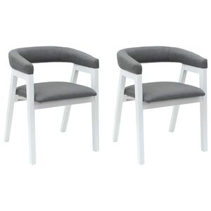 vidaXL Sillas de comedor 2 uds. Madera de Caucho S&oacute;lido