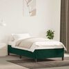 vidaXL Estructura cama sin colch&oacute;n terciopelo verde oscuro 100x200 cm