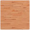 vidaXL Tablero de mesa cuadrado de madera maciza de haya 80x80x2,5 cm
