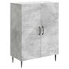 vidaXL Aparador Gris Hormig&oacute;n 66 x 34,5 x 89,5 cm Madera de Ingenier&iacute;a