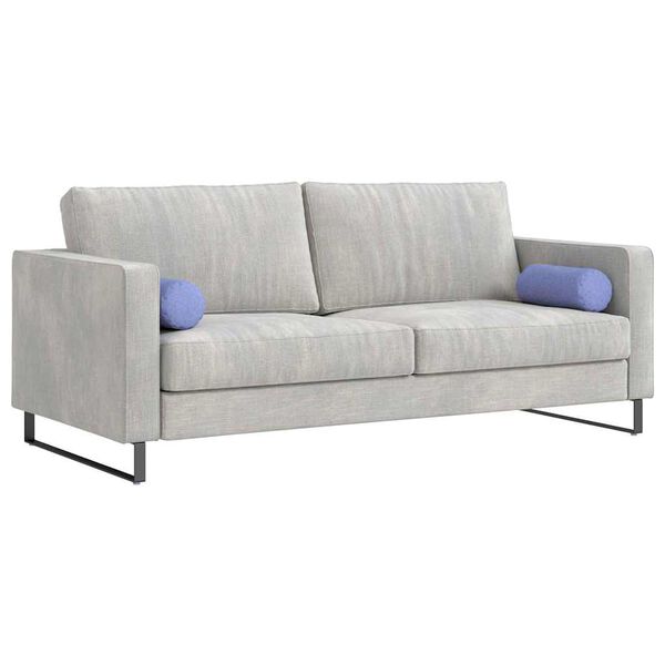 vidaXL Cojines Bolster 2 pcs Azul jeans Ø 15 x 40 cm tela