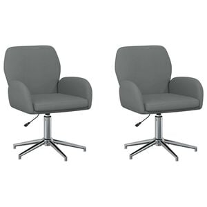 vidaXL Sillas de escritorio giratorias 2 uds. 54 x 58 x 90 cm Tela