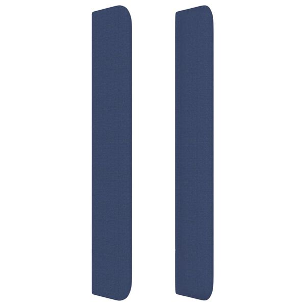 vidaXL Cabecero con orejas de tela azul 93x16x118/128 cm