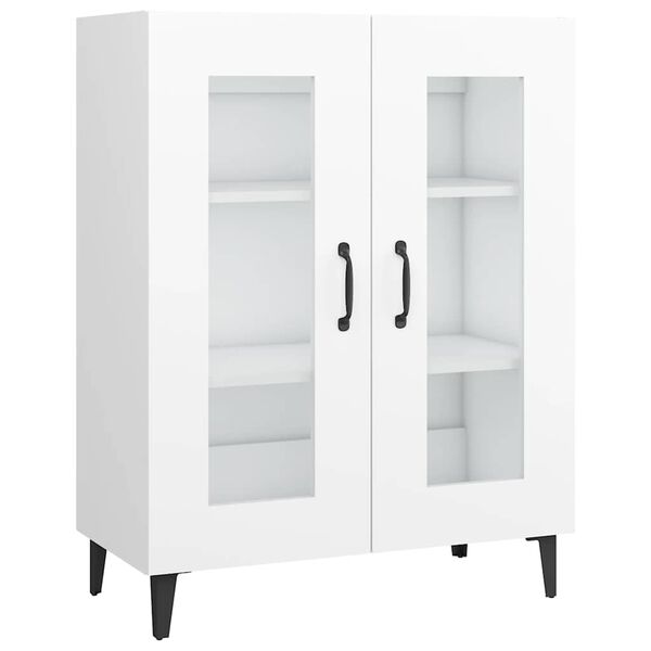 vidaXL Aparador de madera de ingenier&iacute;a blanco 69,5x34x90 cm