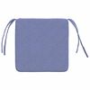 vidaXL Cojines para asiento 4 pcs Azul jeans 40 x 40 x 3 cm tela