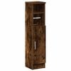 vidaXL Mueble de ba&ntilde;o con portarrollos roble ahumado 20,5x22x90 cm