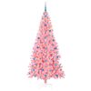 vidaXL &Aacute;rbol de Navidad con 300 LED con soporte Rosa 210 cm PVC
