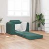 vidaXL Sof&aacute; cama Verde oscuro 98 x 71 x 83 cm Terciopelo