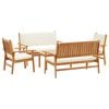 vidaXL Conjunto de sof&aacute;s de jard&iacute;n 5 pcs Marr&oacute;n