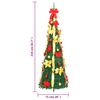 vidaXL &Aacute;rbol de Navidad artificial desplegable 200 LED verde 210 cm