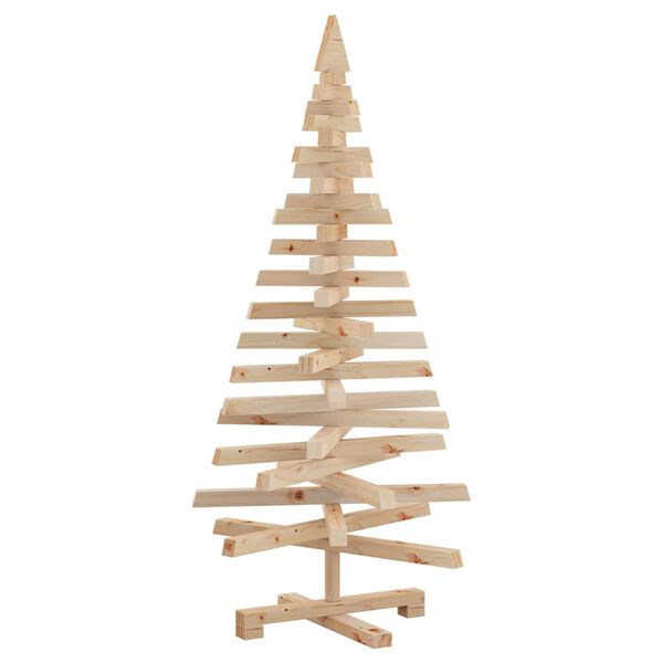 vidaXL Árboles de Navidad Natural 120 cm Madera maciza de pino