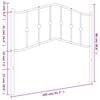 vidaXL Cabecero de metal blanco 100 cm