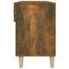 vidaXL Mueble zapatero madera contrachapada roble ahumado 102x35x55 cm