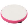vidaXL Esterilla inflable de gimnasia y bomba PVC rosa 100x100x20 cm