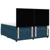 vidaXL Cama box spring con colch&oacute;n terciopelo azul oscuro 180x200 cm