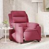 vidaXL Sillón reclinable eléctrico de terciopelo rojo tinto