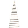 vidaXL &Aacute;rbol de Navidad colgante con estrella en la punta, 100 x 210 cm, rama natural