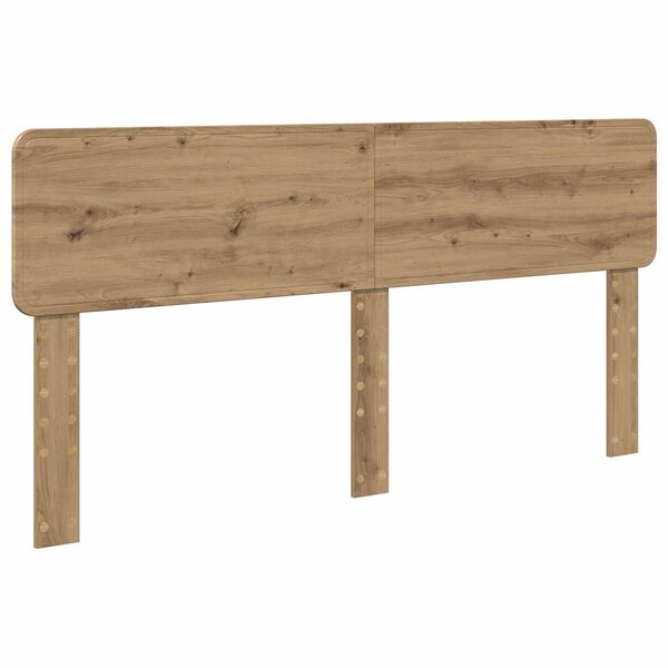 vidaXL Cabecero Roble artesanal 200 cm Madera contrachapada