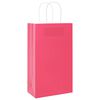 vidaXL Bolsas de papel con asas 250 uds rosa 21x11x36 cm